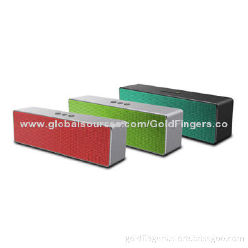 Bluetooth Speaker, V4.0, 3.5mm Aux-in, Handsfree, 1,500mAh Rechargeable Li-ion Battery, Stylish